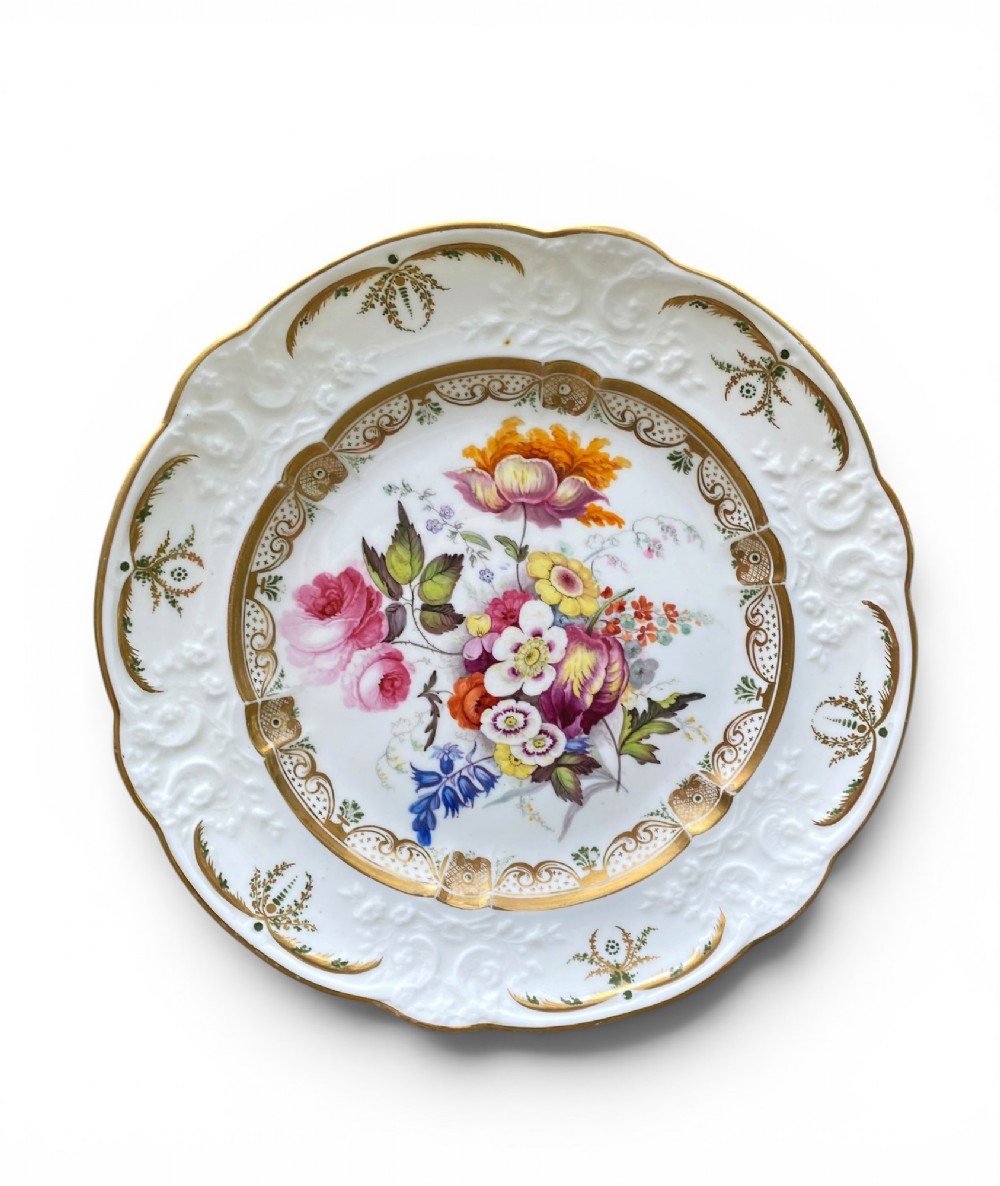 Swansea porcelain dessert plate, c. 1820.