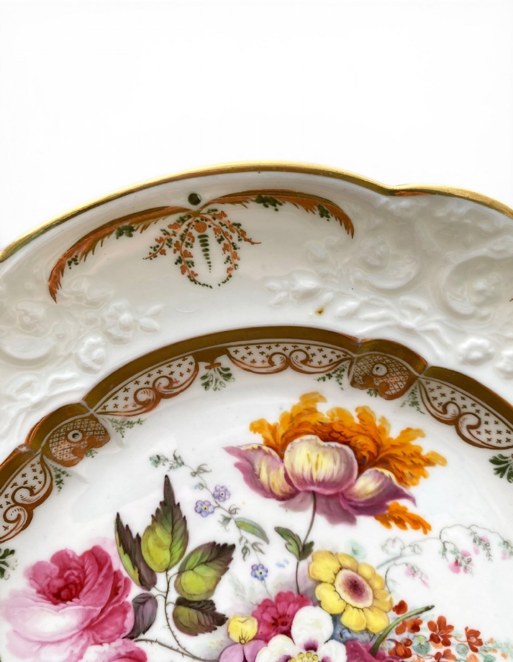 Swansea porcelain dessert plate, c. 1820. View III