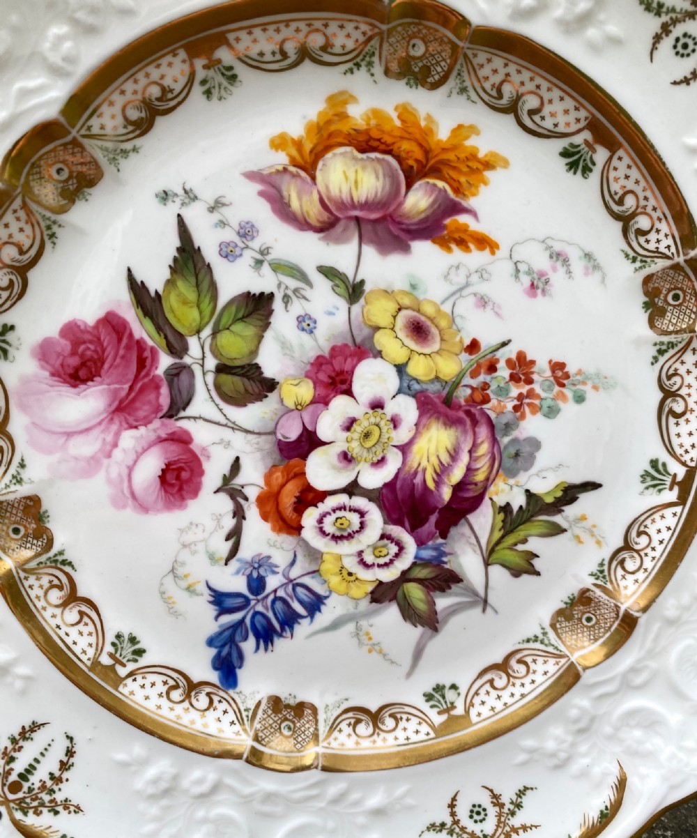 Swansea porcelain dessert plate, c. 1820. View IV