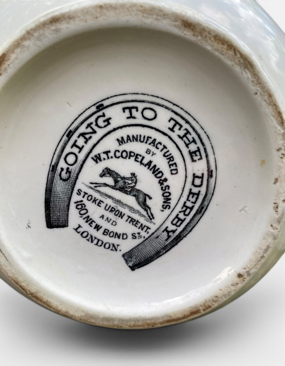 Copeland pottery Going to the Derby jug, c. 1870. View VII