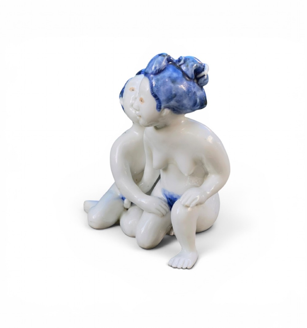 Hirado porcelain figure group, Japan, c. 1880, Meiji Period. View III