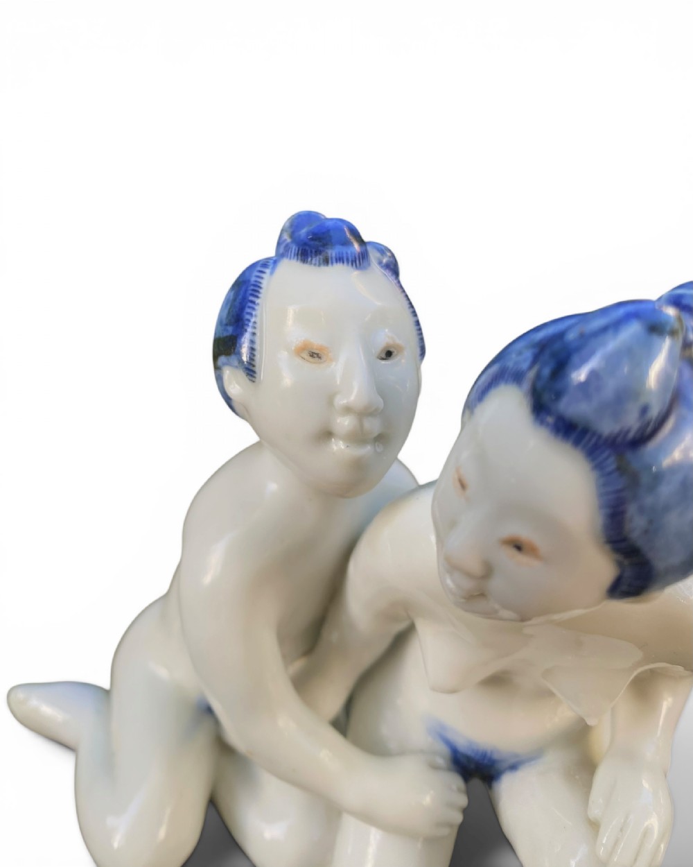 Hirado porcelain figure group, Japan, c. 1880, Meiji Period. View V