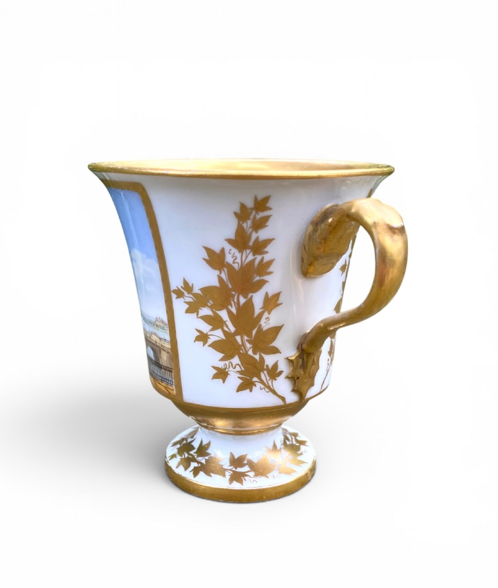 Meissen porcelain cabinet cup, ‘Dresden’, c. 1830. View V