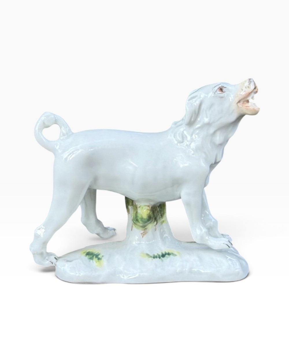 Meissen porcelain dog, c. 1920.