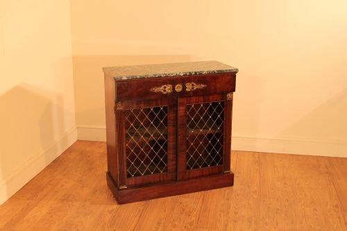 Mahogany Regency Style 2 Door Side Cabinet