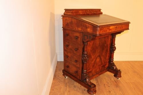 Victorian Walnut Davenport