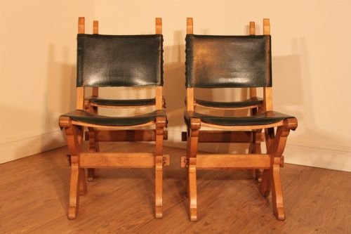 Set of 4 Arts and Crafts Chairs