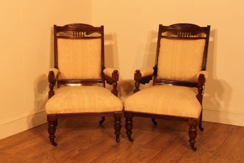 Pair of Late Victorian Armchairs
