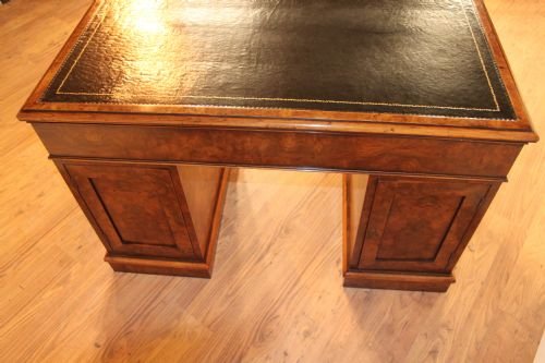 fig 1. Victorian figured walnut partners desk