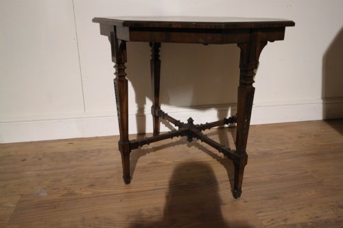 Highly Decorative Rosewood Occasional Table