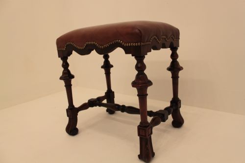 Mahogany Stool in the Carolean Style