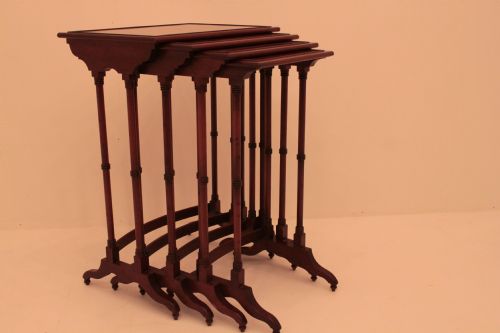 Nest of Mahogany Tables