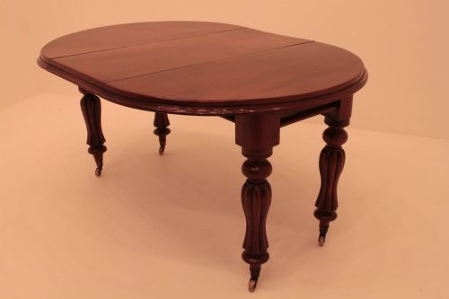 Victorian Mahogany Circular Extending Dining Table