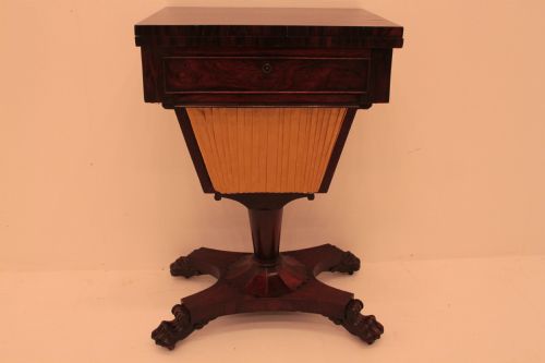 William IV Rosewood Games / Sewing Table