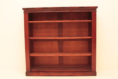 Victorian Mahogany Open Bookcase