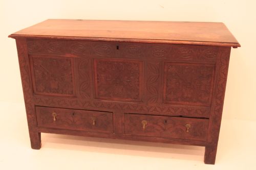 Oak 3 Panel Mule Chest