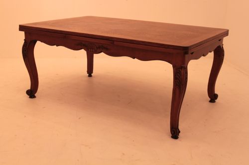 French Oak Draw Leaf Table