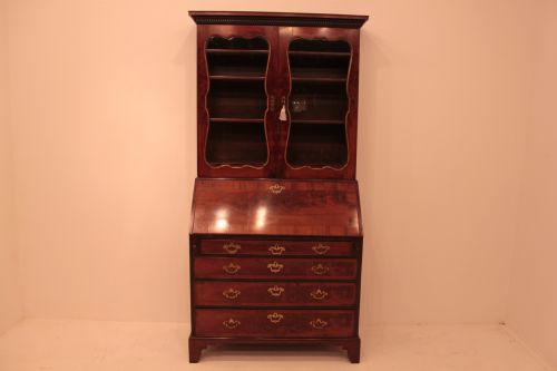 Georgian Mahogany Bureau Bookcase