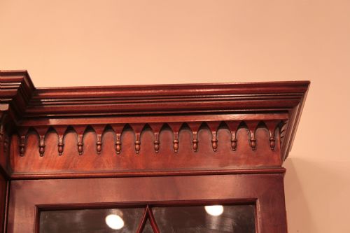 fig 1. Mahogany Georgian Style Breakfront Bookcase