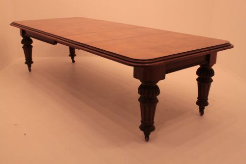 Victorian Golden Oak Extending Dining Table