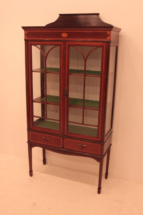 Edwardian Mahogany Display Cabinet