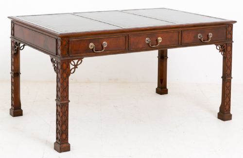 Mahogany Chinese Chippendale Style Writing Table