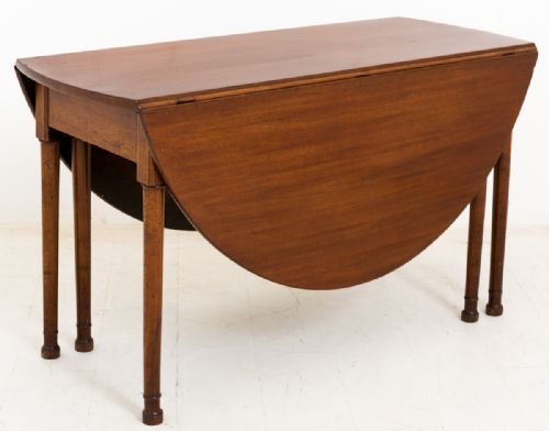 George III Mahogany Drop Leaf Dining Table