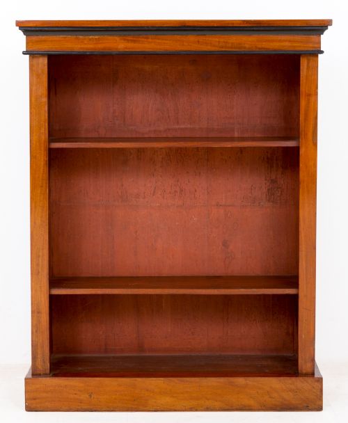 Early Victorian Walnut Open Bookcase