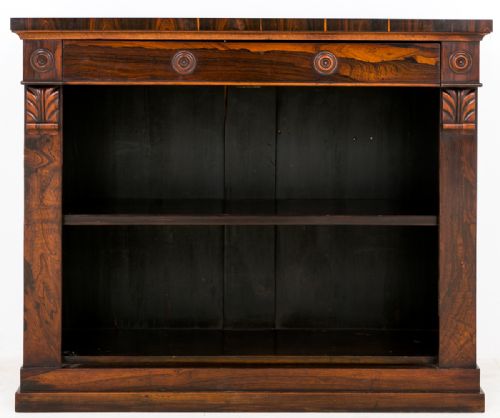 William IV Rosewood Open Bookcase