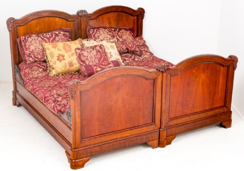 Fabulous Quality Mahogany French Double Bed.