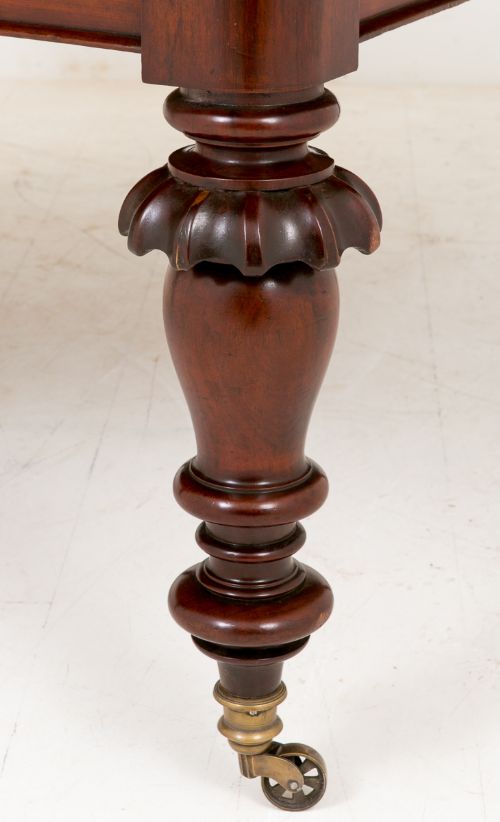 fig 1. Mid Victorian Mahogany Extending Dining Table.