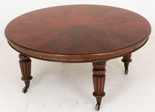 fig 1. Highly unusual Mid Victorian Style Circular Dining Table