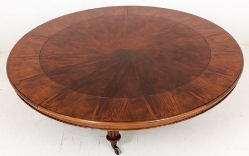 Highly Unusual Mid Victorian Style Circular Dining Table
