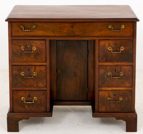 George II Mahogany Kneehole Desk