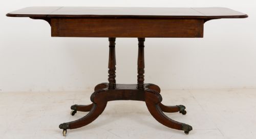 REGENCY MAHOGANY SOFA TABLE - ADDITIONAL PHOTO 4