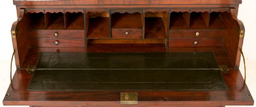 REGENCY MAHOGANY SECRETAIRE BOOKCASE - ADDITIONAL PHOTO 6