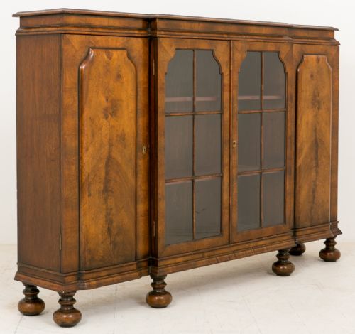 Walnut William and Mary Style Side Cabinet