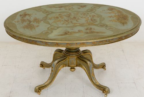 Victorian Chinoiserie Oval Centre Table