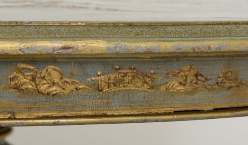 fig 1. Victorian Chinoiserie oval centre table