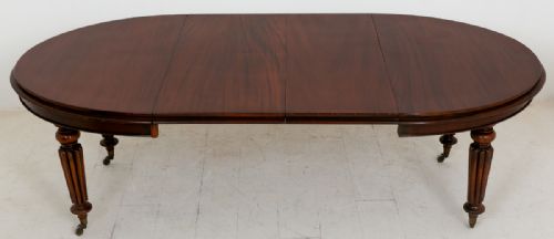 Mid Victorian Oval Extending Dining Table