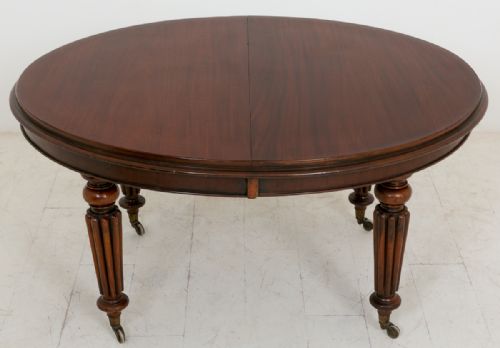 fig 1. Mid Victorian Oval Extending Dining Table