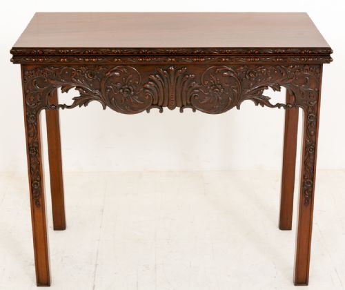Highly Unusual Mahogany Georgian Card Table