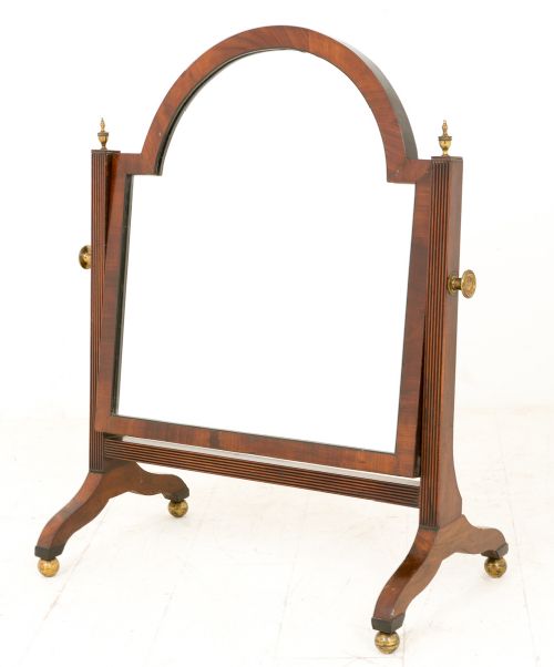 Late Regency Mahogany Toilet Mirror