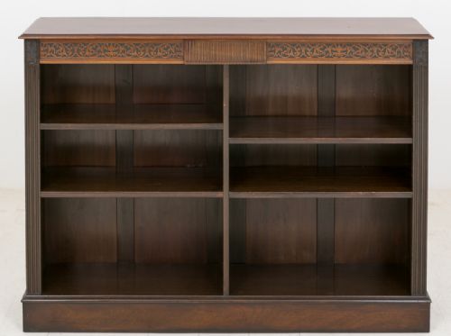 Mahogany 19th Century Open Bookcase