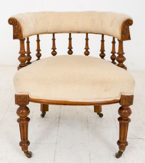Victorian Oak Desk Chair