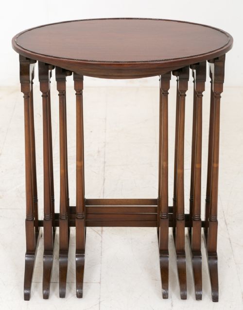 Edwardian Mahogany Nest of 4 Tables