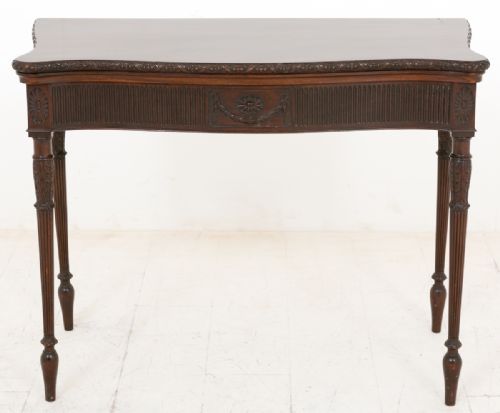 Mahogany Adams Style Card Table