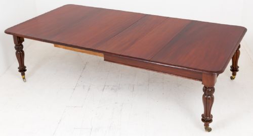 3 Leaf Victorian Mahogany Extending Dining Table