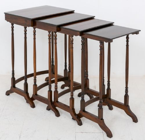 Nest of 4 Rosewood Tables