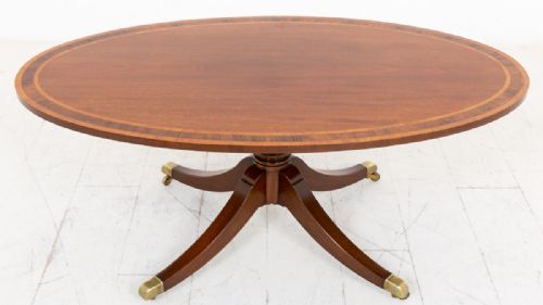 Mahogany Oval Coffee Table